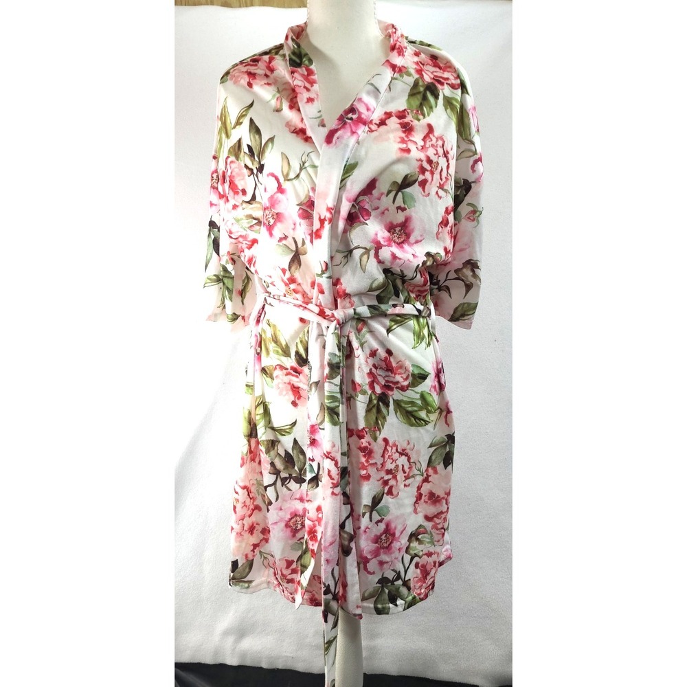 Show Me Your Mumu Floral Kimono Wrap Tunic High Low Boho Festival Coverup OS